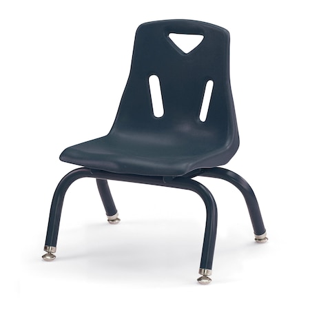 Jonti-Craft Berries Stacking Chair with Powder-Coated Legs, 8 in. Ht, Navy 8118JC1112